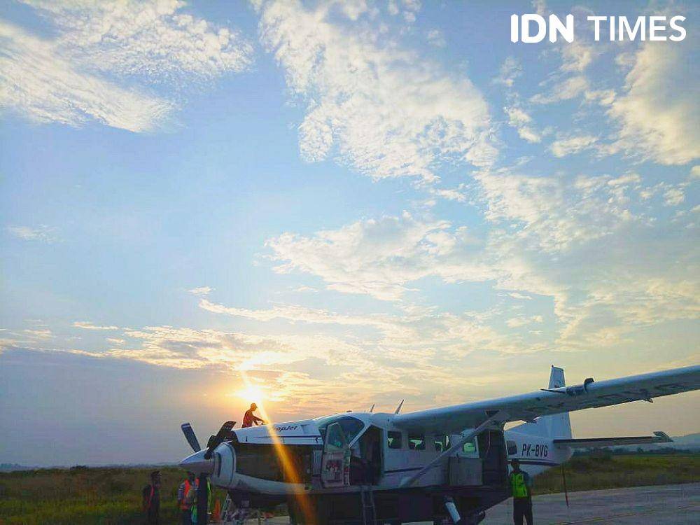 Maskapai Susi Air di Bandara APT Pranoto Samarinda (IDN Times/Yuda Almerio)