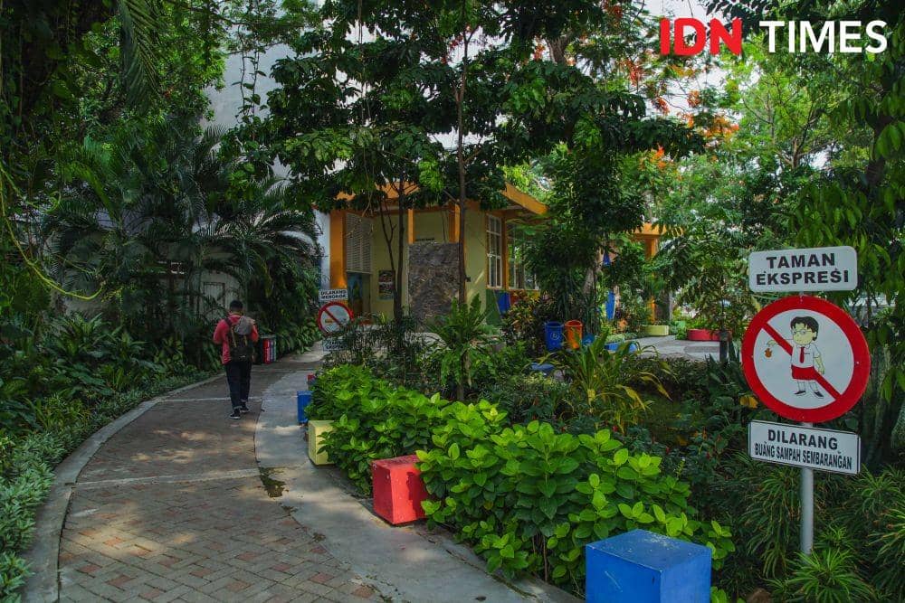 Panorama kompleks Taman Ekspresi yang berada di dekat perpustakaan (27 November 2019). IDN Times/Reza Iqbal