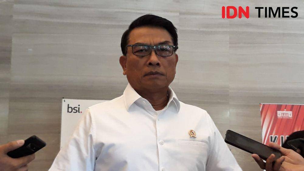 Kepala Staf Kepresidenan Moeldoko memberikan keterangan pers di Gedung KSP, Jakarta Pusat, Selasa 26 November 2019 (IDN Times/Teatrika Handiko Putri)