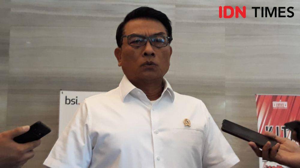 Kepala Staf Kepresidenan Moeldoko memberikan keterangan pers di Gedung KSP, Jakarta Pusat, Selasa 26 November 2019 (IDN Times/Teatrika Handiko Putri)