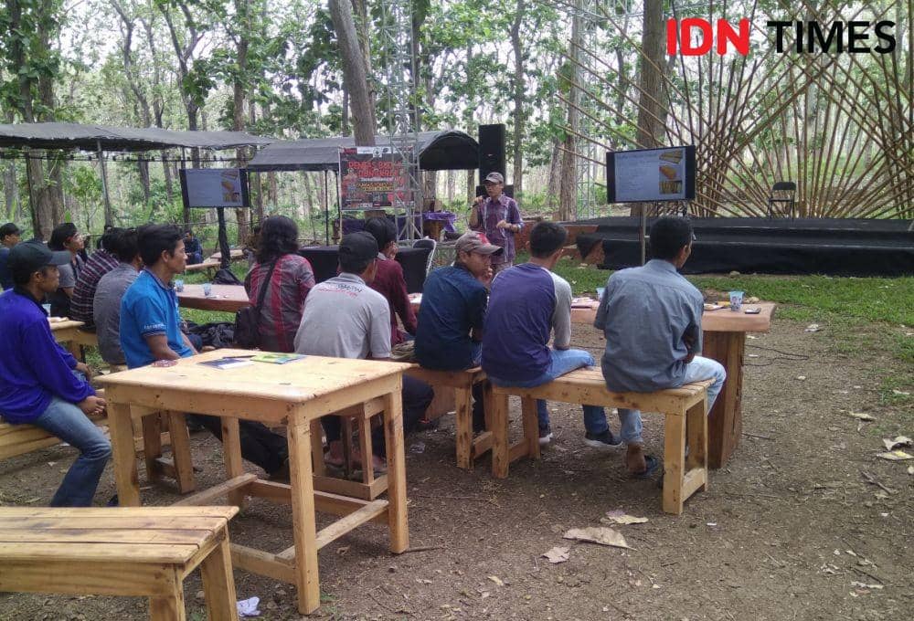 Suasana seminar dan workshop bambu di Dungus Forest Park, Kabupaten Madiun, Rabu (27/11).IDN Times/Nofika Dian Nugroho