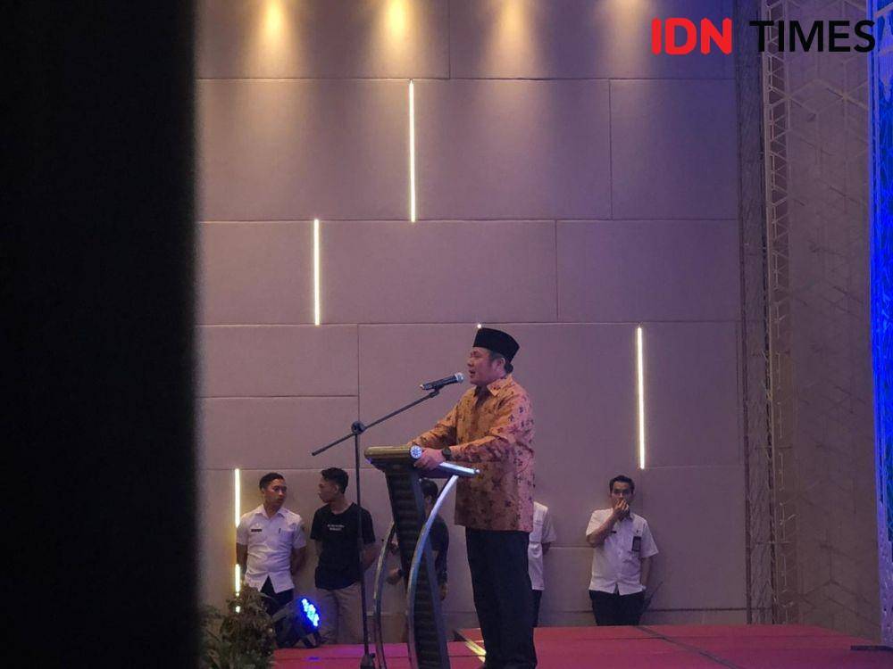 Gubernur Sumsel, Herman Deru meminta untuk tidak menduga-duga (IDN Times/Rangga Erfizal)