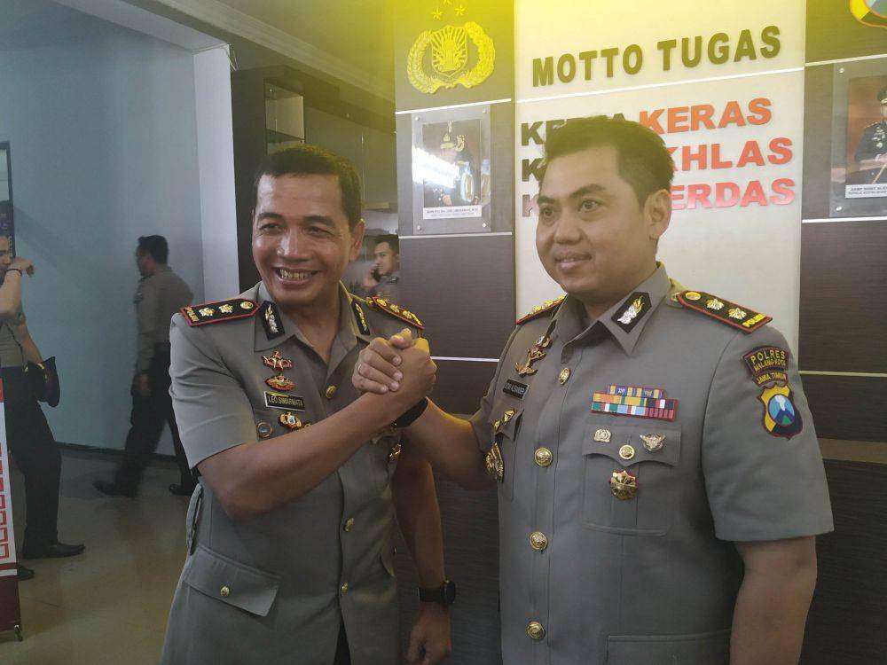 Kapolresta Malang Kota yang baru, AKBP Leonardus Sinarmata siap meneruskan kinerja koleganya AKBP Dony Alexander. IDN Times/ Alfi Ramadana