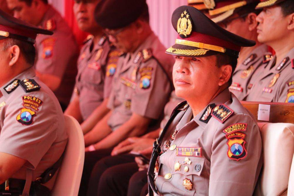 AKBP Leonardus Simarmata resmi menjabat sebagai Kapolresta Malang Kota yang baru. Dok Humas Polresta Malang Kota