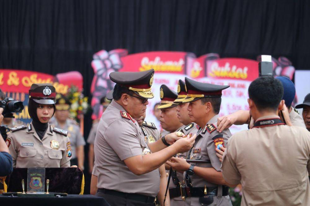 Suasana Sertijab Kapolresta Malang Kota yang dipimpin langsung oleh Kapolda Jatim, Kamis (28/11/2019). Dok Humas Polresta Malang Kota