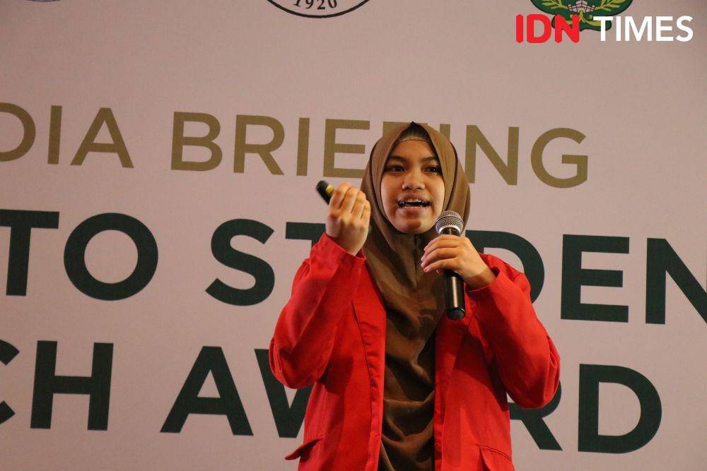 Ainun Ade Putri. Peserta Tanoto Student Research Award. 27 November 2019. IDN Times/Geralda Talitha