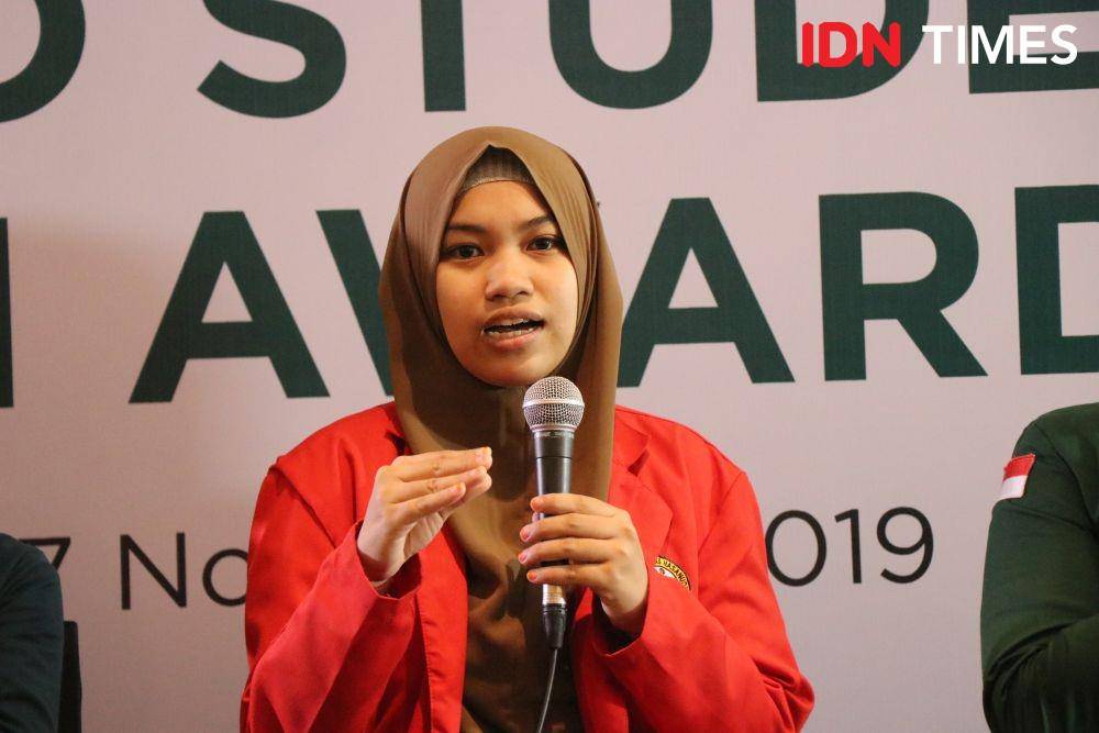 Ainun Ade Putri, Peserta Tanoto Student Research Awards. 27 November 2019. IDN Times/Geralda Talitha