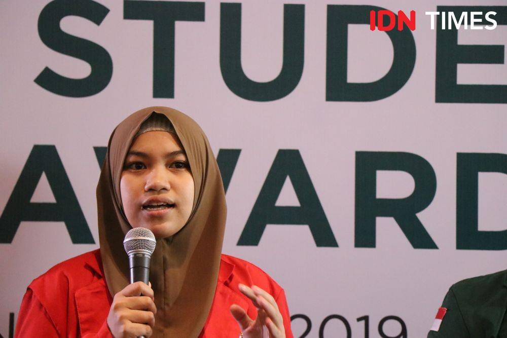 Ainun Ade Putri, Peserta Tanoto Student Research Awards. 27 November 2019. IDN Times/Geralda Talitha