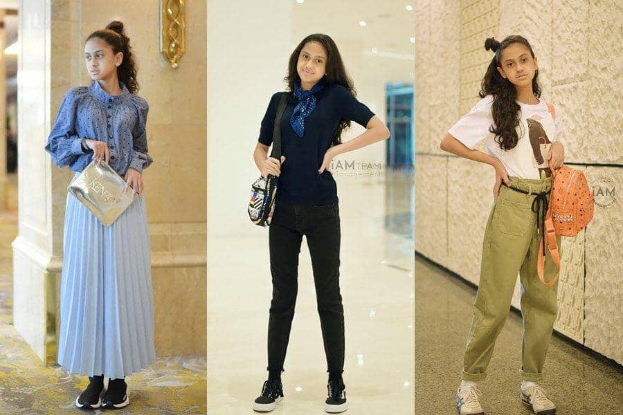 Jadi Model, Intip 10 OOTD Asila Maisa Anak Ramzi nan Stylish