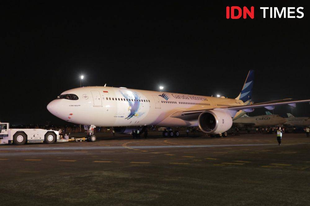 Acara Peluncuran Pesawat Garuda Airbus A330-900neo (IDN Times/Kevin Handoko)