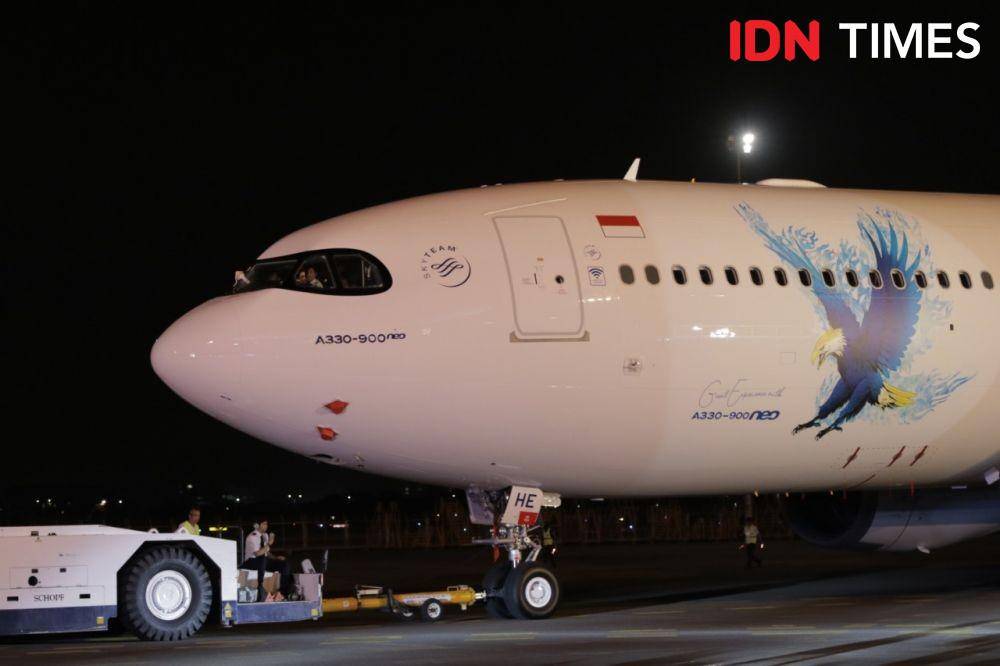 Acara Peluncuran Pesawat Garuda Airbus A330-900neo (IDN Times/Kevin Handoko)