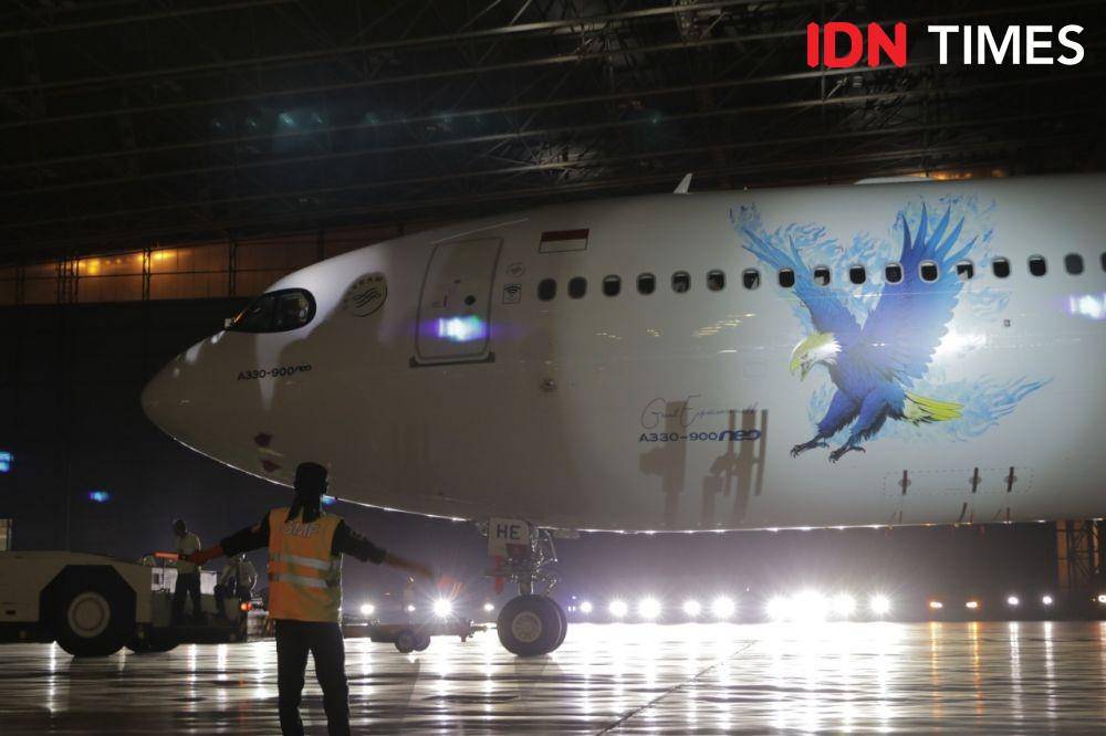 Acara Peluncuran Pesawat Garuda Airbus A330-900neo (IDN Times/Kevin Handoko)