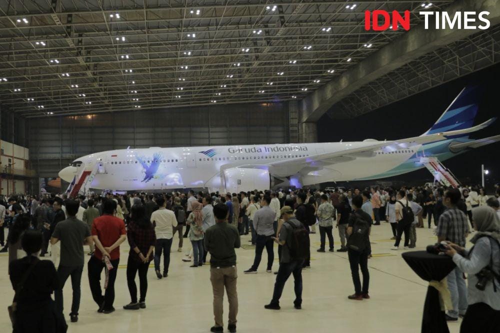 Acara Peluncuran Pesawat Garuda Airbus A330-900neo (IDN Times/Kevin Handoko)