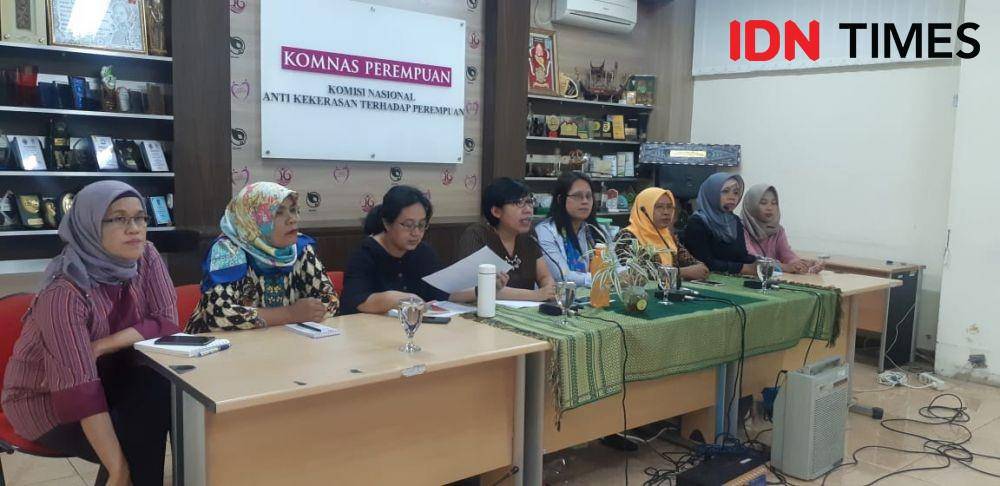 Konferensi pers di Komnas Perempuan, Jakarta, Kamis 28 November 2019. (IDN Times/Margith Juita Damanik)