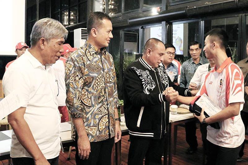 Gubernur Sumut Edy Rahmayadi menghadiri Gala Dinner Malam Motivasi Pemberangkatan Atlet Sumatera Utara Mengikuti Sea Games Filipina (Dok. Humas Pemprov Sumut)
