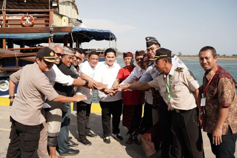 Menteri BUMN Erick Thohir saat kunjungan di Pelabuhan Benoa, Bali/Dok. Kementerian BUMN