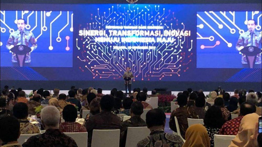 Presiden Jokowi hadir di pertemuan tahunan Bank Indonesia (IDN Times/Teatrika Handiko Putri)