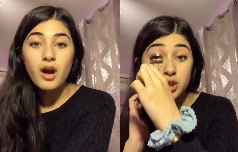 Tangkapan layar video TikTok milik Feroza Aziz yang berisi soal Uighur dan minoritas Muslim lainnya di Tiongkok. TikTok/@getmefamouspartthree