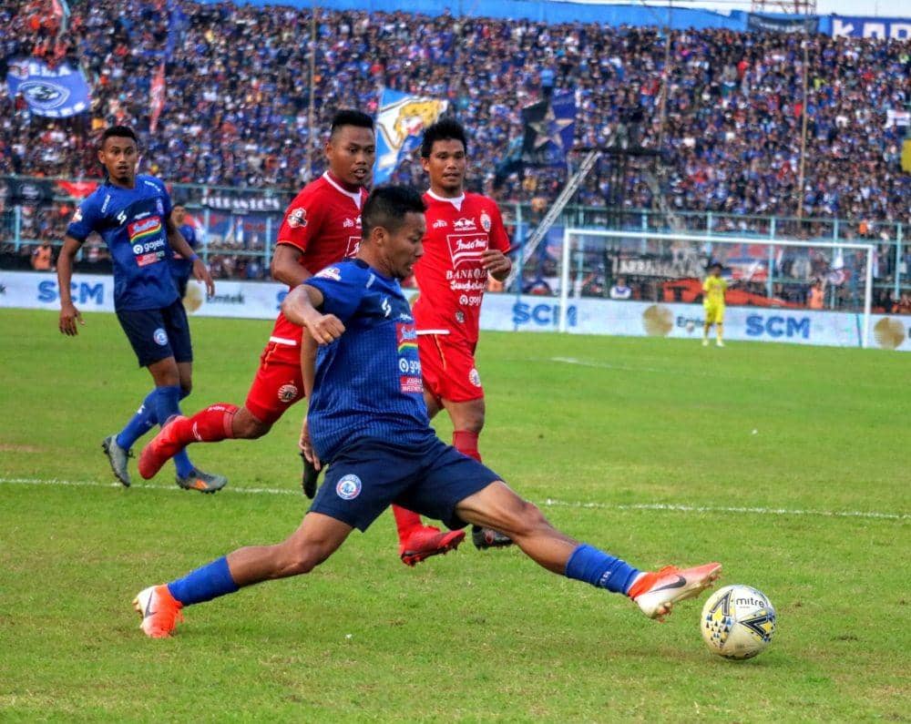 Dendi Santoso akan kembali menkadi andalan saat Arema FC menjamu Kalteng Putra. IDN Times/ Alfi Ramadana