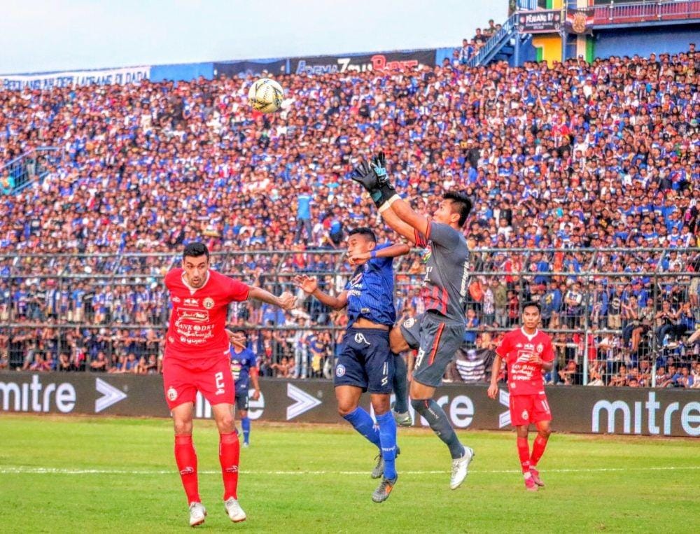 Arema FC saat menghadapi Persija Jakarta. IDN Times/ Alfi Ramadana