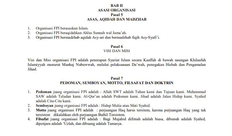 Capture AD/ART Front Pembela Islam (FPI) Dok. IDN Times