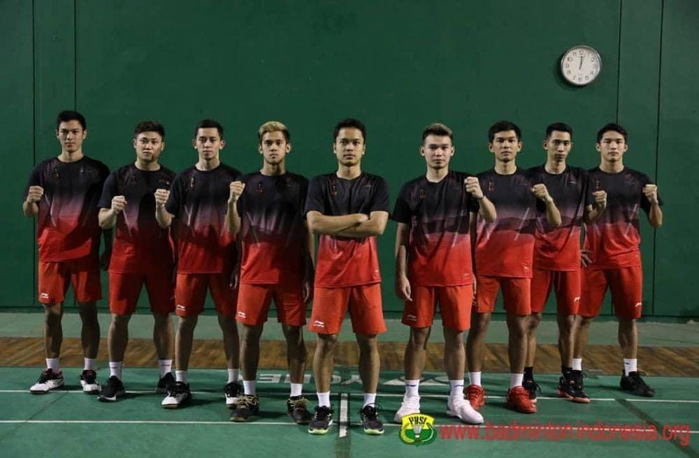 Skuat putra Indonesia untuk SEA Games 2019 (Instagram.com/badminton.ina)