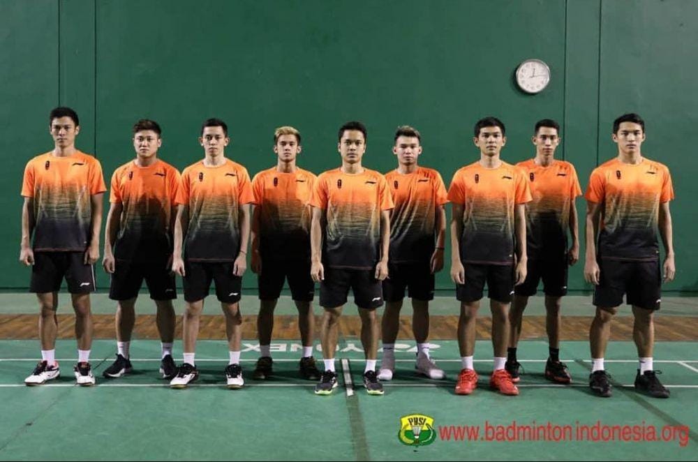 Skuat putra Indonesia untuk SEA Games 2019 (Instagram.com/badminton.ina)