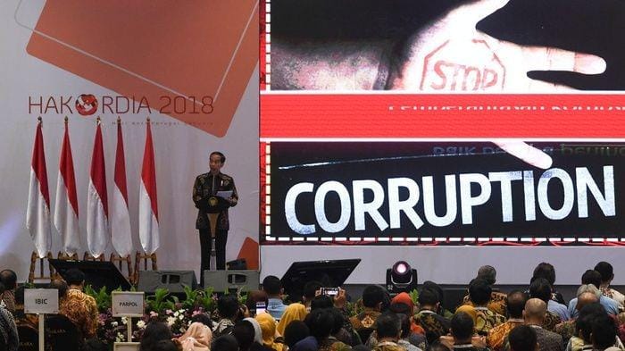 (Presiden Jokowi di Hari Antikorupsi Sedunia 2018) ANTARA FOTO/Wahyu Putro A.