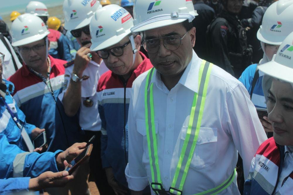 Menteri Perhubungan Budi Karya Sumadi memberikan keterangan kepada wartawan. IDN Times/Imron