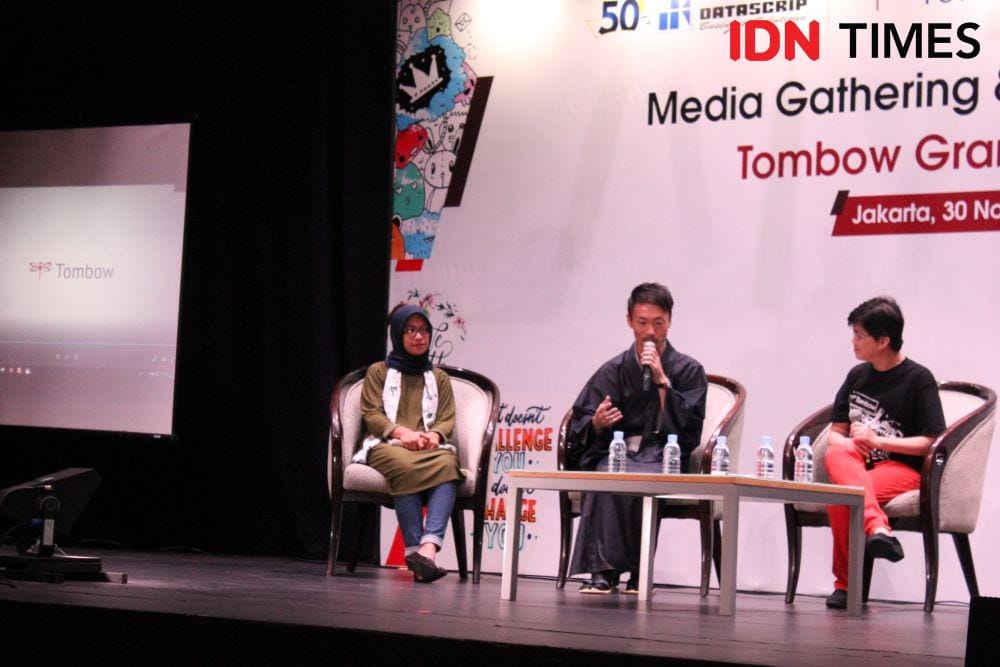 Presscon Tombow Grand Workshop. Ciputra Artpreneur. 30 November 2019. IDN Times/Geralda Talitha