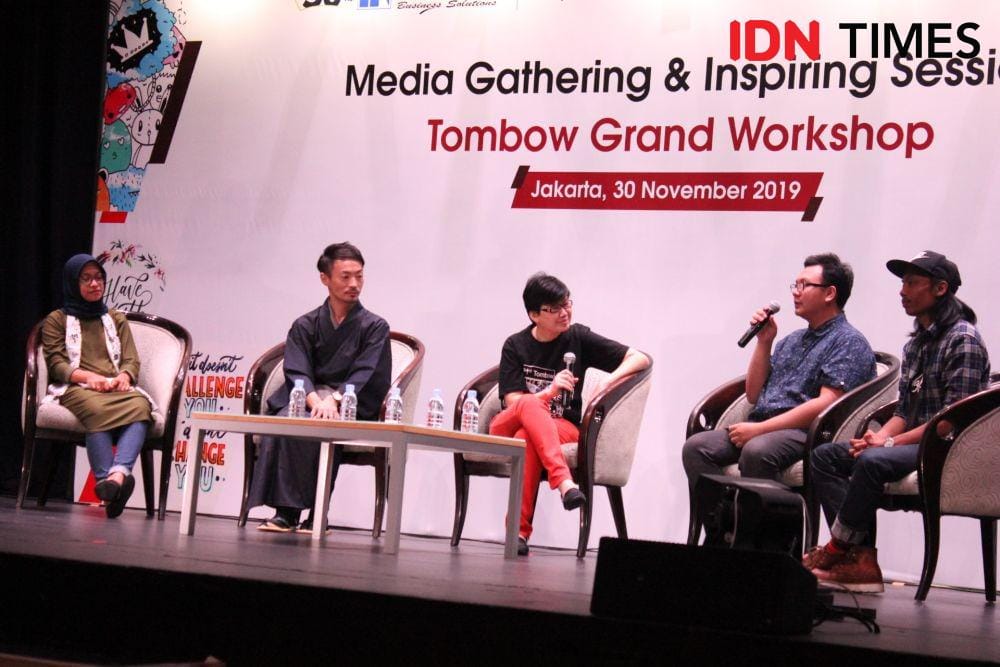 Presscon Tombow Grand Workshop. Ciputra Artpreneur. 30 November 2019. IDN Times/Geralda Talitha