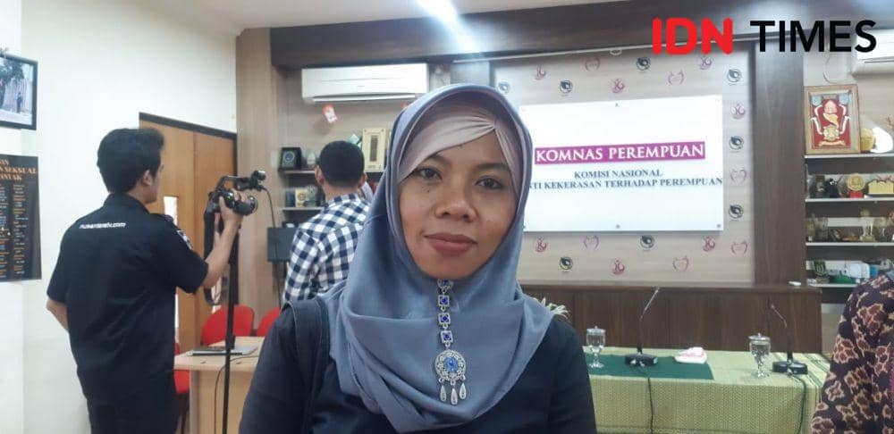 Aas, perempuan nelayan pejuang warga Pulau Pari, Kepulauan Seribu, DKI Jakarta. (IDN Times/Margith Juita Damanik)
