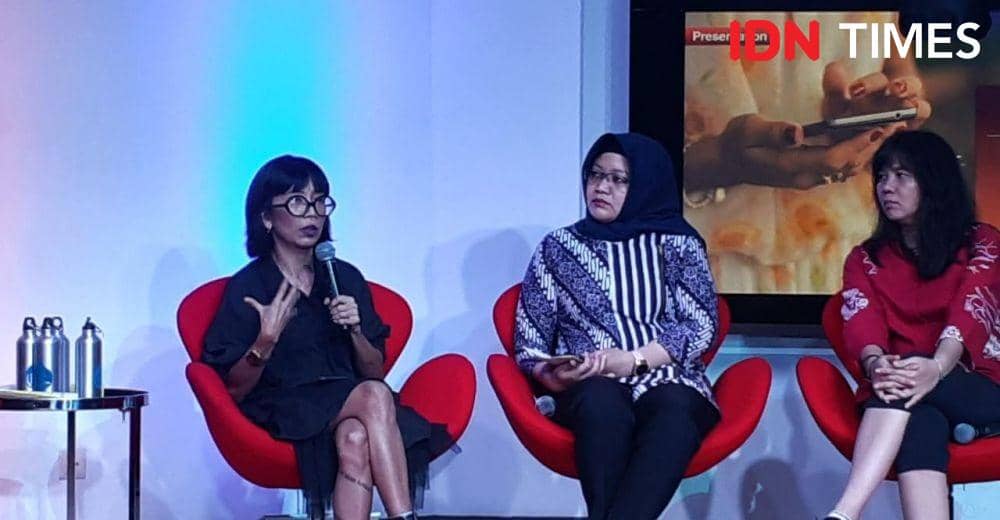 Diskusi dalam rangka kampanye 16 Hari Anti Kekerasan terhadap Perempuan pada Sabtu (30/11) di at America, Jakarta Selatan (IDN Times/Margith Juita Damanik)