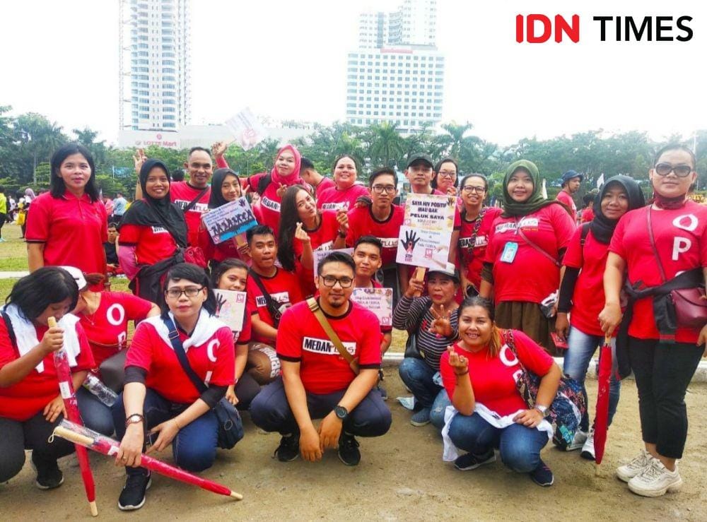 Hari Aids Sedunia (IDN Times/Masdalena Napitupulu)