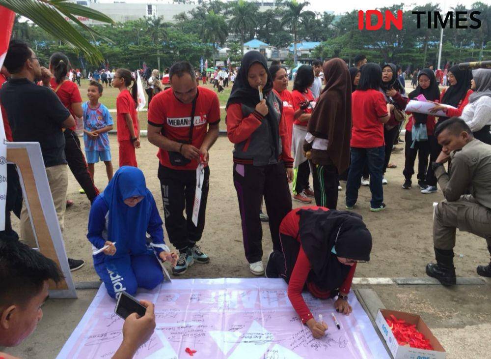 Hari Aids Sedunia (IDN Times/Masdalena Napitupulu)