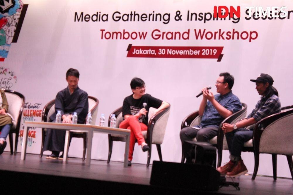 Presscon Tombow Grand Workshop. Ciputra Artpreneur. 30 November 2019. IDN Times/Geralda Talitha