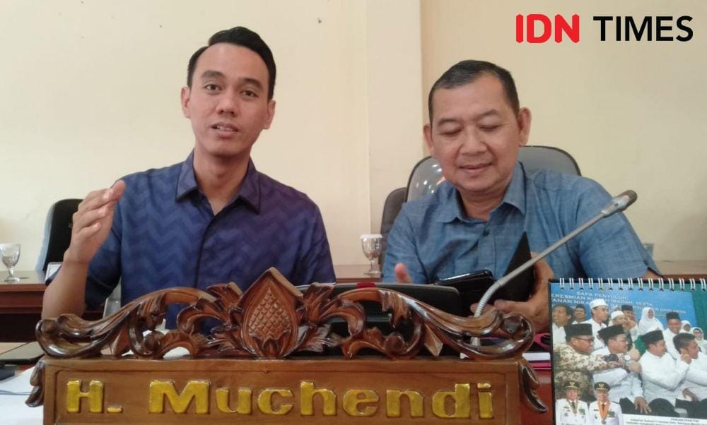 Wakil Ketua Banggar DPRD Sumsel, Muchendi, usai Rapat pembahasan KUA PPAS APBD Sumsel 2020 di ruang Banggar DPRD Sumsel di skors/IDN Times/Sidratul muntaha