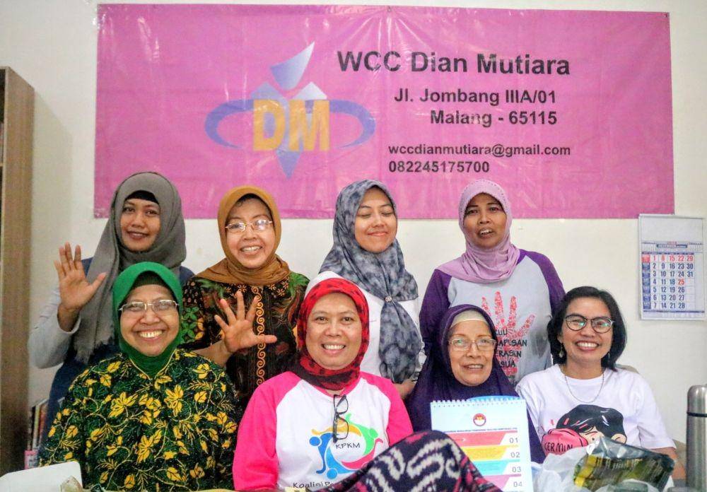 Kelompok pemerhati hak-hak wanita WCC yang ada dikota Malang. IDN Times/ Alfi Ramadana
