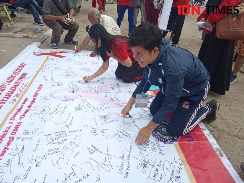 PIK Syahada saat peringati Hari AIDS Sedunia (IDN Times/Indah Permata Sari)