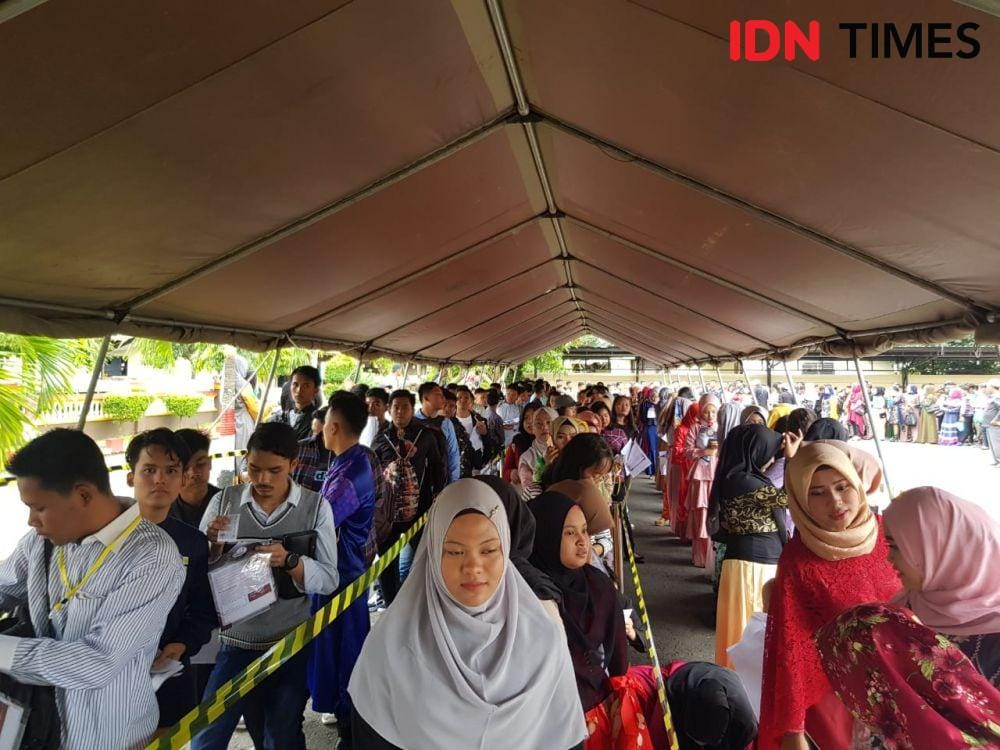 Audisi pencarian bakat pedangdut (IDN Times/Indah Permata Sari)