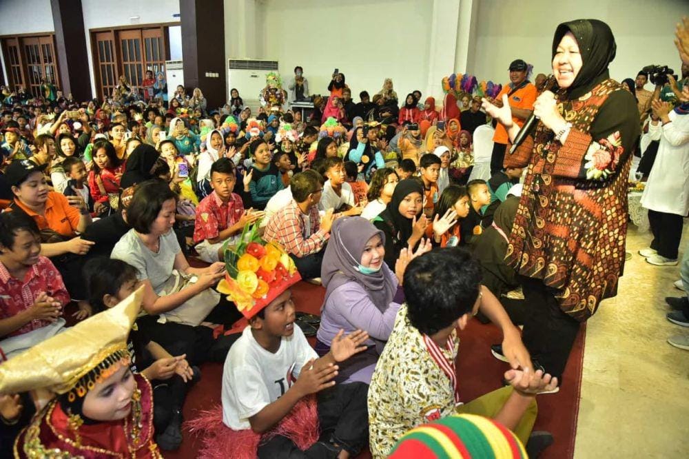 Wali Kota Surabaya Tri Rismaharini saat menghadiri acara Semarak Hari Disabilitas, Minggu (1/12). Dok Humas Pemkot Surabaya