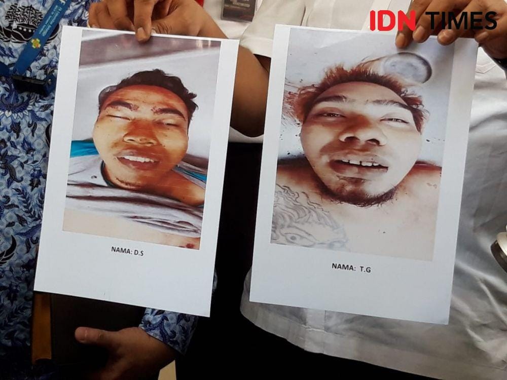 Wajah dua pengedar sabu-sabu yang ditembak mati Polrestabes Surabaya. IDN Times/Fitria Madia