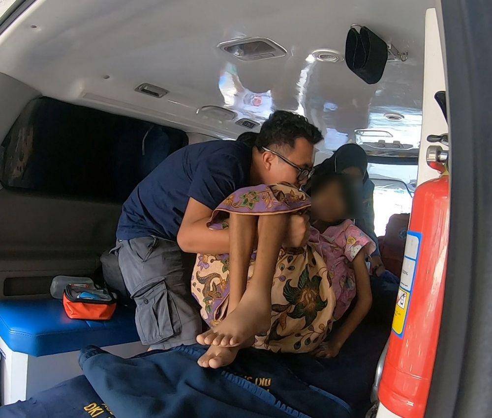 TR, bocah 12 tahun yang diperkosa, terdiagnosa menderita Kanker Rectum Stadium 4. TR saat singgah di rumah singgah  respek peduli, Komplek Agung Barat 4, Sunter Agung, Kec Tanjung priuk Jakarta Utara (Dok. Istimewa)