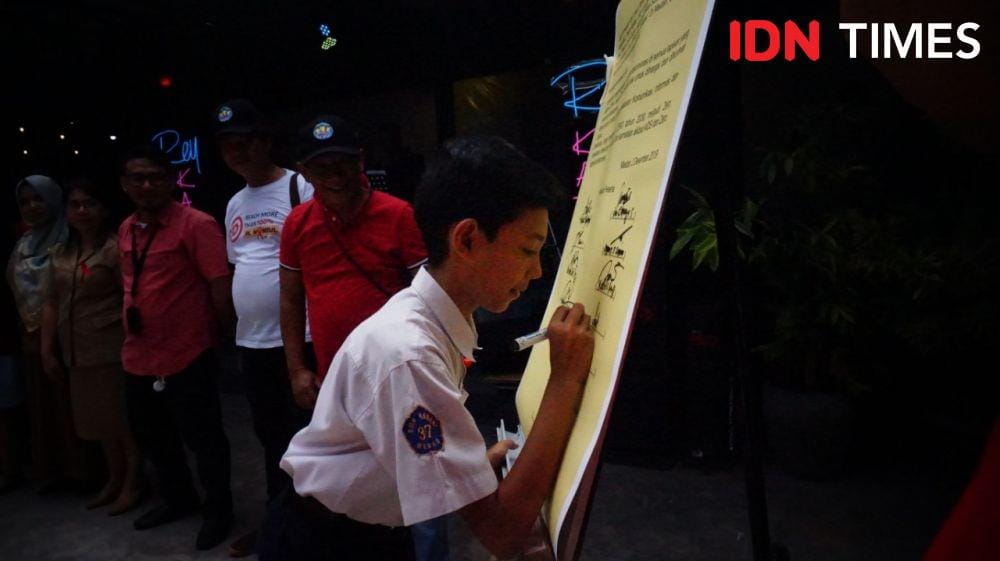 Hari Aids Sedunia (IDN Times/Masdalena Napitupulu)