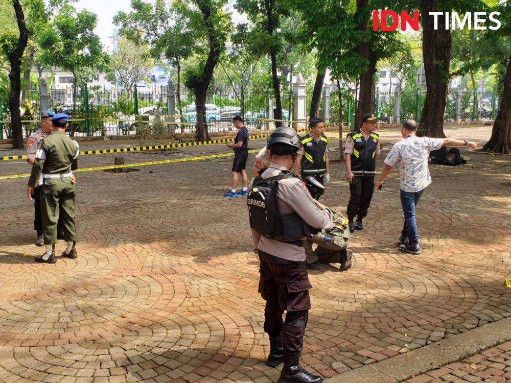 TKP ledakan di Monas (IDN Times/Hana Adi Perdana)