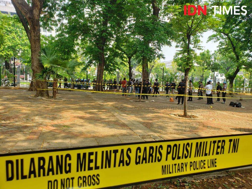 TKP ledakan di Monas (IDN Times/Hana Adi Perdana)