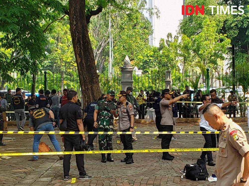 TKP ledakan di Monas (IDN Times/Hana Adi Perdana)