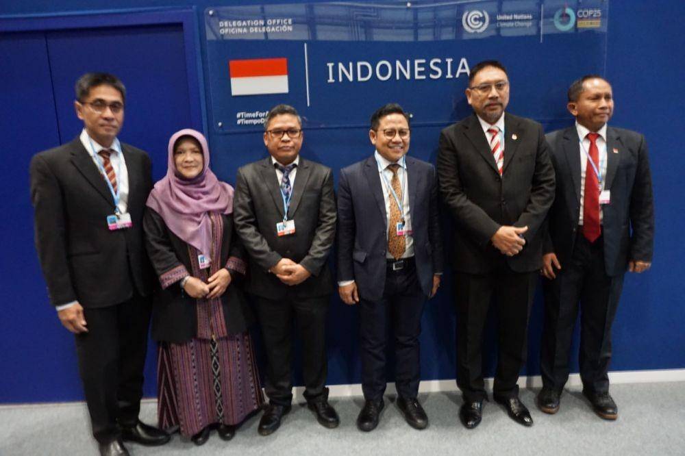 Delegasi Indonesia menghadiri COP 25 di Madrid, 2 Desember 2019. (Dok. Humas KLHK)