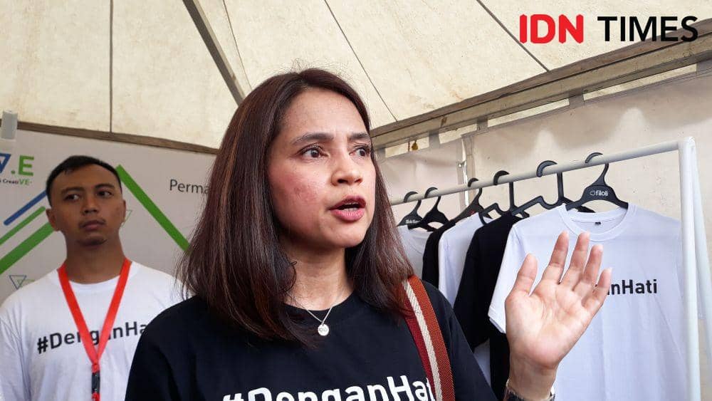 Head Corporate Affairs Permata Bank Richelle Maramis. (IDN Times/Indiana Malia)