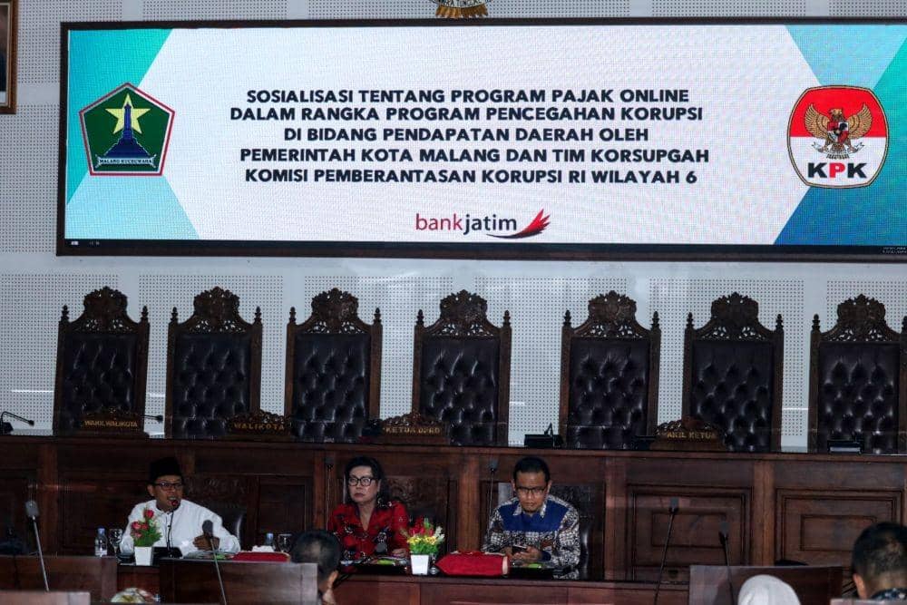 Sosialisasi sistem pajak online di gedung DPRD Kota Malang. IDN Times/ Alfi Ramadana